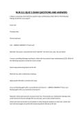 NUR 211 QUIZ 5 EXAM QUESTIONS AND ANSWERS
