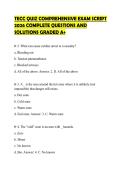 TECC QUIZ COMPREHENSIVE EXAM SCRIPT 2026 COMPLETE QUESTIONS AND SOLUTIONS GRADED A&plus;