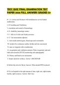 TECC QUIZ FINAL EXAMINATION TEST PAPER 2026 FULL ANSWERS GRADED A&plus;