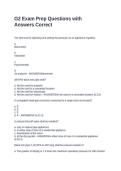 G2 Exam Prep Questions with Answers Correct