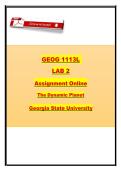 GEOG 1113L Introduction to Landforms &ndash; Georgia State University &ndash; Lab 2 Earth&rsquo;s Layers Rock Cycle and Geologic Time Scale