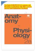 Test Bank FOROPENSTAX Anatomy and Physiology 2e Questions with 100&percnt; Correct Answers and Explanations Top Rated 