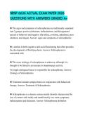 NRNP 6635 ACTUAL EXAM PAPER 2026 QUESTIONS WITH ANSWERS GRADED A&plus;