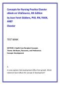 Concepts for Nursing Practice 4th Edition Test Bank &vert; 1&comma;260 NGN-Style Questions &vert; Blueprint-Aligned Exam Prep PDF
