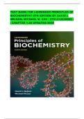 TEST BANK FOR LEHNINGER PRINCIPLES OF BIOCHEMISTRY 8TH EDITION BY DAVID L NELSON&semi; MICHAEL M&period; COX &vert; 9781319228002 &vert; &vert; CHAPTER 1-28 UPDATED 2026