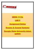 GEOG 1113L&comma; Georgia State University &ndash; 2026&sol;2027 &ndash; Oceans & Coastal Systems with Case Study Analysis