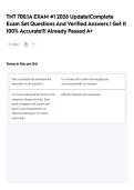 TNT 700&period;1A EXAM &num;1 2026 Update&vert;Complete Exam Set Questions And Verified Answers &vert; Get It 100&percnt; Accurate&excl;&excl;&vert; Already Passed A&plus;