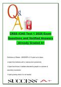 CRSS 4340 Test 1 Exam 2026 &ndash; 120 Questions with Verified Answers &vert; Weed Biology&comma; Dormancy&comma; Competition & Economic Thresholds