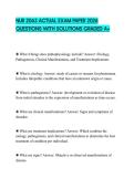 NUR 2063 ACTUAL EXAM PAPER 2026 QUESTIONS WITH SOLUTIONS GRADED A&plus;