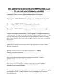 SWE 3313 INTRO TO SOFTWARE ENGINEERING FINAL EXAM STUDY GUIDE QUESTIONS AND