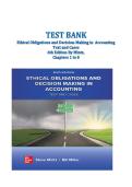 Ethical Obligations and Decision Making in Accounting 6th Edition Mintz Test Bank - Chapters 1-8
