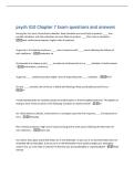 psych 310 Chapter 7 Exam questions and answers 