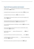 Psych 310 Exam questions and answers