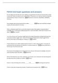 PSYCH 310 Exam questions and answers 