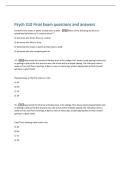 Psych 310 Final Exam questions and answers 