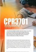 CPR3701 Assignment 1  Due 20 March 2026  - Distinction Guaranteed   &lowbar;UNISA