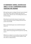 NY INDEPENDENT GENERAL ADJUSTER EXAM SERIES 17-70 2026 COMPREHENSIVE REVIEW QUESTIONS AND ANSWERS