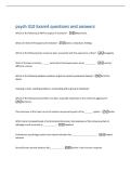 psych 310 Exam4 questions and answers 