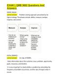 EXAM 1 QMB 3602 Questions And Answers&period;docx