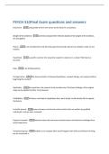 PSYCH 310Final Exam questions and answers 