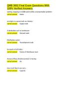 QMB 3602 Final Exam Questions With 100- Verified Answers&period;docx