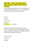 QMB 3602 - Week One Assignment Exam Questions With 100- Verified Answers&period;docx