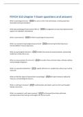 PSYCH 310 chapter 4 Exam questions and answer
