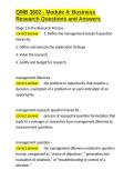 QMB 3602 - Module 4 Business Research Questions and Answers&period;docx