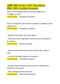 QMB 3602 Exam 2 UCF Questions With 100- Verified Answers&period;docx