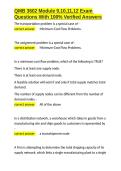 QMB 3602 Module 9&comma;10&comma;11&comma;12 Exam Questions With 100- Verified Answers&period;docx