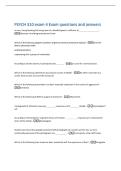 PSYCH 310 exam 4 Exam questions and answers 