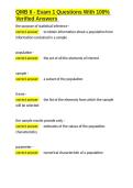 QMB II - Exam 1 Questions With 100- Verified Answers&period;docx