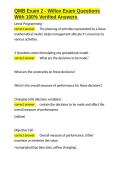 QMB Exam 2 - Willox Exam Questions With 100- Verified Answers&period;docx
