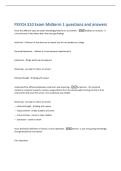 PSYCH 310 Exam Midterm 1 questions and answers 