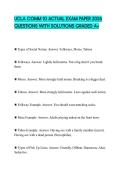 UCLA COMM 10 ACTUAL EXAM PAPER 2026 QUESTIONS WITH SOLUTIONS GRADED A&plus;