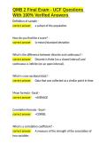 QMB 2 Final Exam - UCF Questions With 100- Verified Answers&period;docx