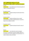 UCF QMB3200 Midterm Exam Questions With 100- Verified Answers&period;docx