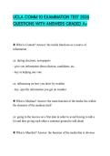 UCLA COMM 10 EXAMINATION TEST 2026 QUESTIONS WITH ANSWERS GRADED A&plus;