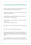 Wisconsin NHA Exam with verified detailed solutions