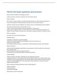 PSYCH 310 Exam questions and answers 