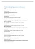PSYCH 310 Exam questions and answers 