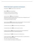 PSYCH 310 Exam1 questions and answers 