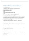 PSYCH 310 Exam1 questions and answers 