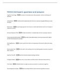 PSYCH 310 Exam1 questions and answers 