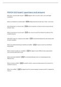 PSYCH 310 Exam1 questions and answers 