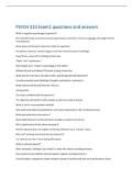 PSYCH 310 Exam1 questions and answers 