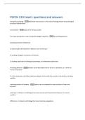PSYCH 310 Exam1 questions and answers 