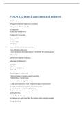 PSYCH 310 Exam1 questions and answers 