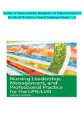 Test Bank for Nursing Leadership&comma; Management&comma; and Professional Practice for the LPN&sol;LVN 7th Edition by Tamara R&period; Dahlkemper Chapters 1 - 20 