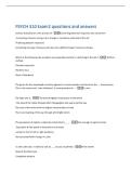 PSYCH 310 Exam2 questions and answers 